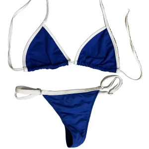 Biquini Melissa Azul com Branco