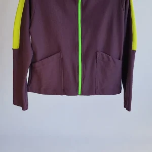 Casaco Running Roxo e Verde