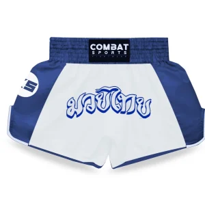 Calções Muay Thai e Kickboxing NAK MUAY brancos para criança