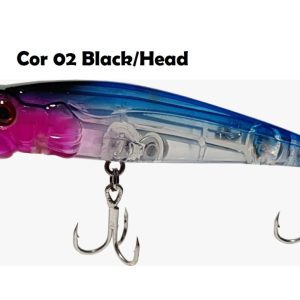 Pointer Lure – Topwater – 7,5 cm/7,8gr – Lizard Fishing – Cor 02 Black/Head