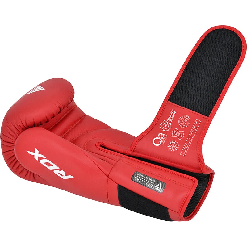 RDX IBA Luvas de boxe para competições amadoras vermelho - Image 5