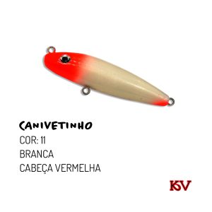 Isca de Meia Água Errática Sink – Canivetinho da Kv – Cor 11 (Branca/Cabeça Vermelha)