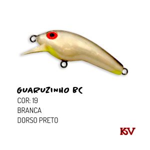 Isca de Meia Água Guaruzinho BC da Kv – Cor 19 (Branco/Dorso Preto)