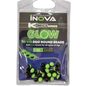 INOVA HI-VIS DUO GLOW VERDE/PRETO 6MM 25PCS