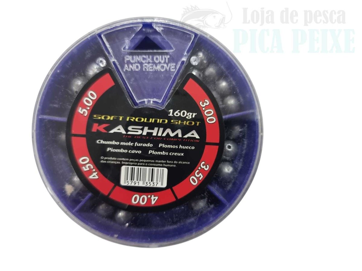 KASHIMA CAIXA DE CHUMBO MIUDO FURADO 160GR/3,0-5,0GR - Image 2