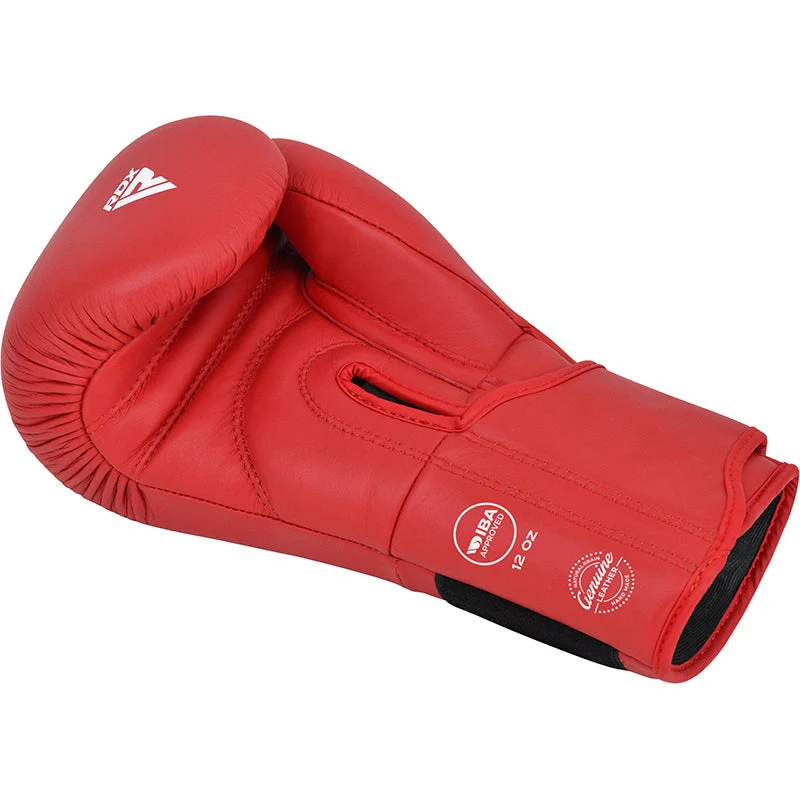 RDX IBA Luvas de boxe para competições amadoras vermelho - Image 3