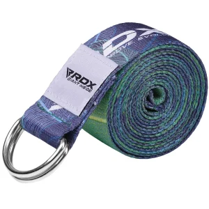 RDX F10 Correia De Yoga De Algodão Não Deslizante Com Fivela De Aço À Prova De Ferrugem D-Ring
