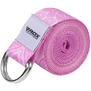 RDX F13 Correia De Yoga De Algodão Não Deslizante Com Fivela De Aço À Prova De Ferrugem D-Ring