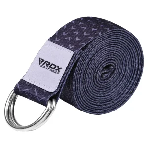 RDX F15 Correia De Yoga De Algodão Não Deslizante Com Fivela De Aço À Prova De Ferrugem D-Ring