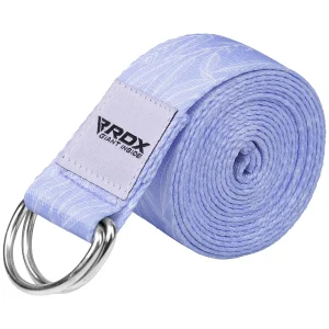 RDX F17 Correia De Yoga De Algodão Não Deslizante Com Fivela De Aço À Prova De Ferrugem D-Ring