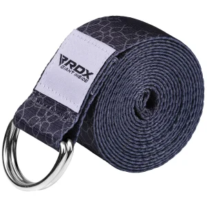 RDX F8 Correia De Yoga De Algodão Não Deslizante Com Fivela De Aço À Prova De Ferrugem D-Ring