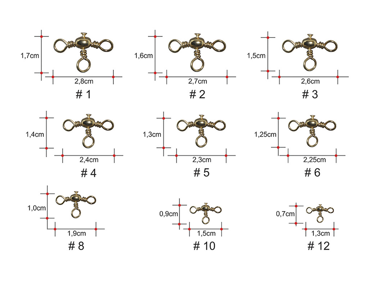 Girador Triplo Cart. 10 peças – #5 – Maruri – GOLD BARREL CROSS LINE - Image 3