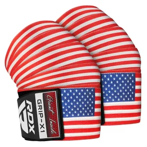 RDX JOELHEIRA ELÁSTICA BANDEIRA AMERICANO K1 BANDAGENS Certificado OEKO-TEX® Standard 100