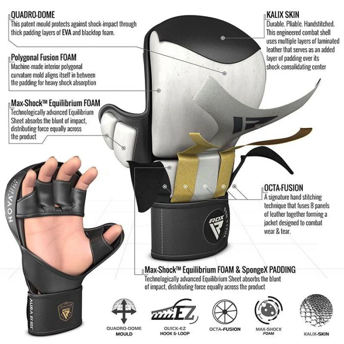 RDX T17 Aura MMA Luvas de Sparring - Image 5