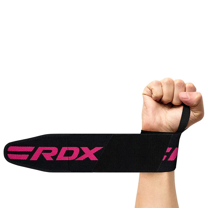 RDX W2P Musculação Munhequeira Para Feminino Rosa Algodão - Image 6